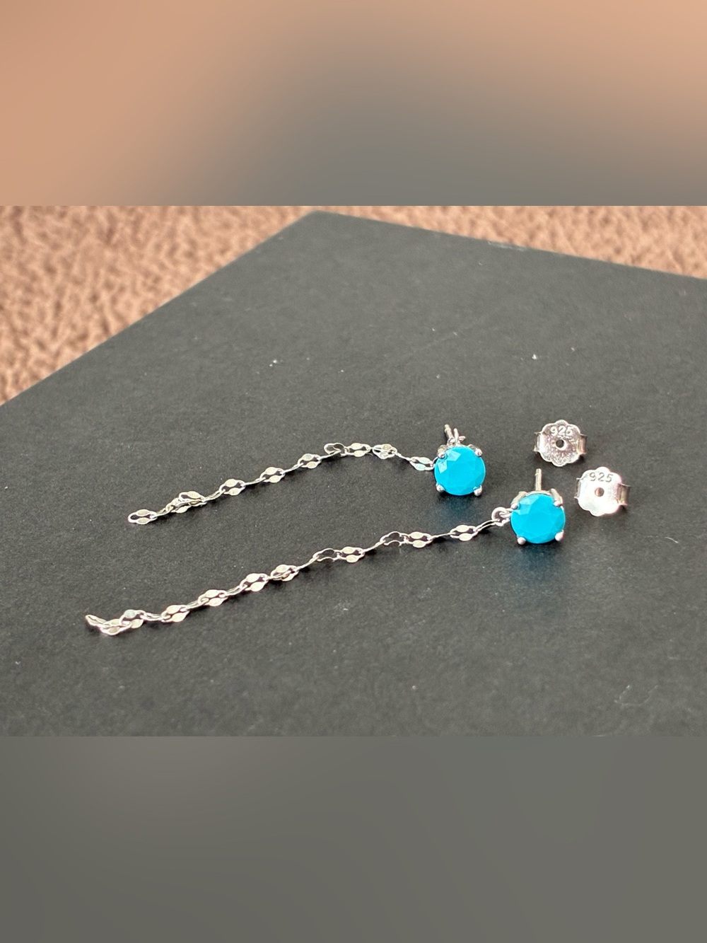 925 Sterling Silver Chain Earrings